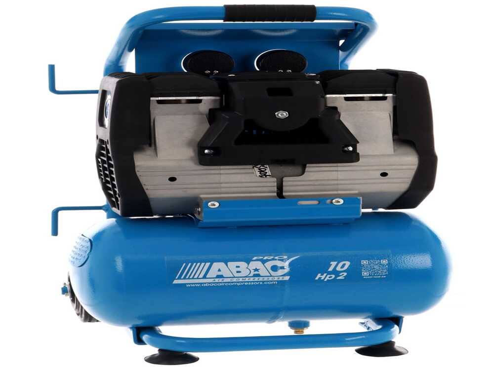 ABAC SILVERSTONE OS20P - Schallgedämpfter, ölfreier, einphasiger elektrischer Luftkompressor - Motor 2 PS - 10 l – Bild 3