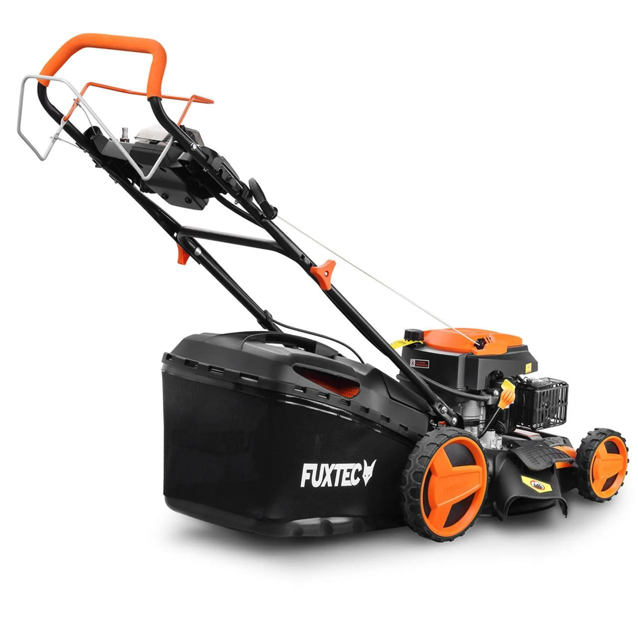 FUXTEC Benzin Rasenmäher RM5196eS - 196ccm | 51cm | E-Start| 6PS | Heckauswurf | 60L | E-Start | 40Kg | Mulchfunktion | 4-takt | 800ml – Bild 10