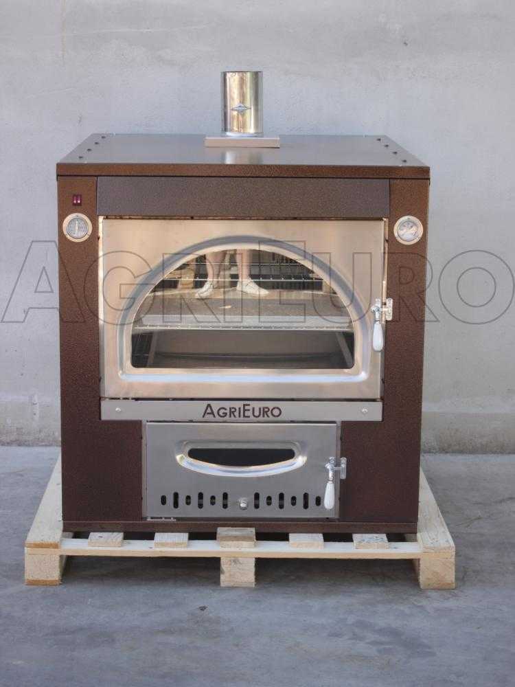 AgriEuro Maximus 100 Deluxe INC - Einbauholzbackofen aus Edelstahl - kupferfarben – Bild 4