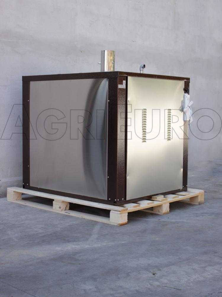 AgriEuro Maximus 100 Deluxe INC - Einbauholzbackofen aus Edelstahl - kupferfarben – Bild 3