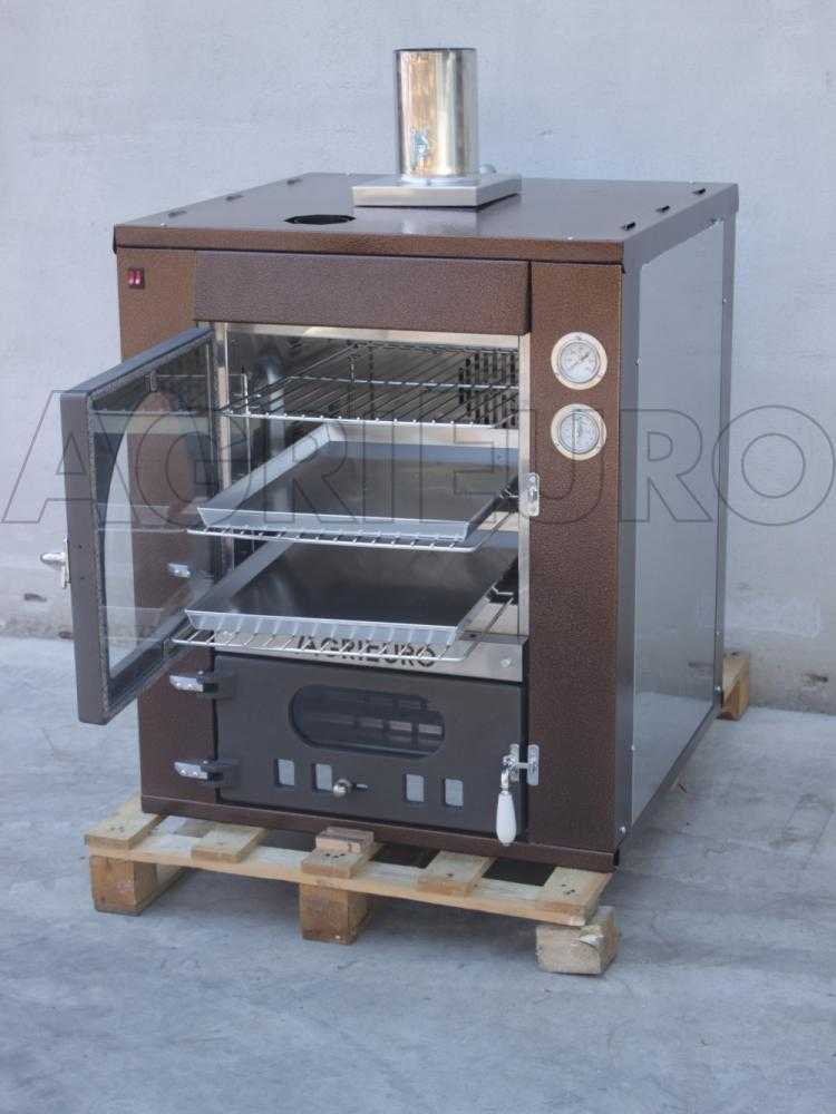 AgriEuro Medius 60 Deluxe INC - Einbau-Holzbackofen aus Edelstahl - kupferfarben – Bild 3