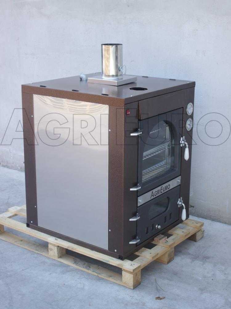 AgriEuro Medius 60 Deluxe INC - Einbau-Holzbackofen aus Edelstahl - kupferfarben – Bild 4