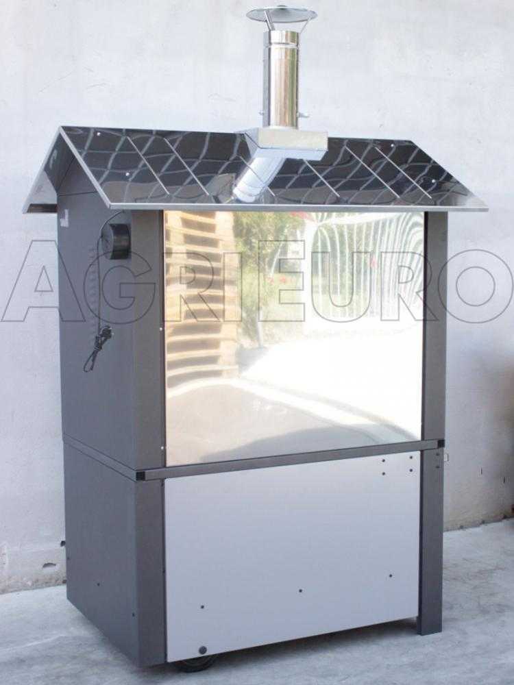AgriEuro Medius Plus 100 EXT - Edelstahl Holzbackofen für draußen - Lüftungssystem – Bild 4