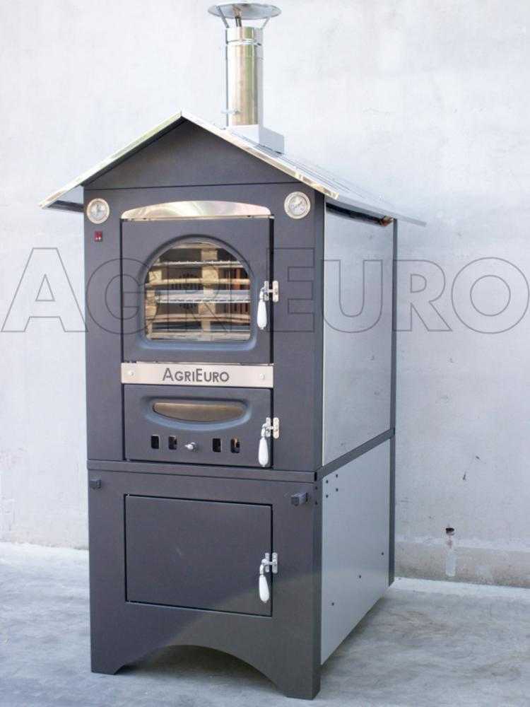 AgriEuro Medius Plus 100 EXT - Edelstahl Holzbackofen für draußen - Lüftungssystem – Bild 3