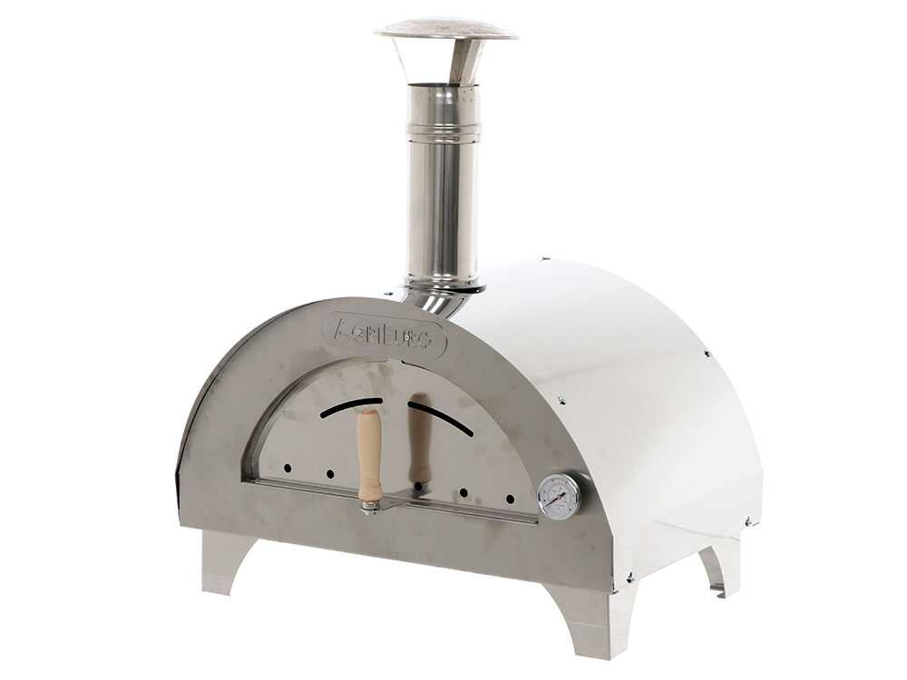 AgriEuro Premium Line Quattro Stagioni Holzbackofen aus Edelstahl - für 1 Pizza