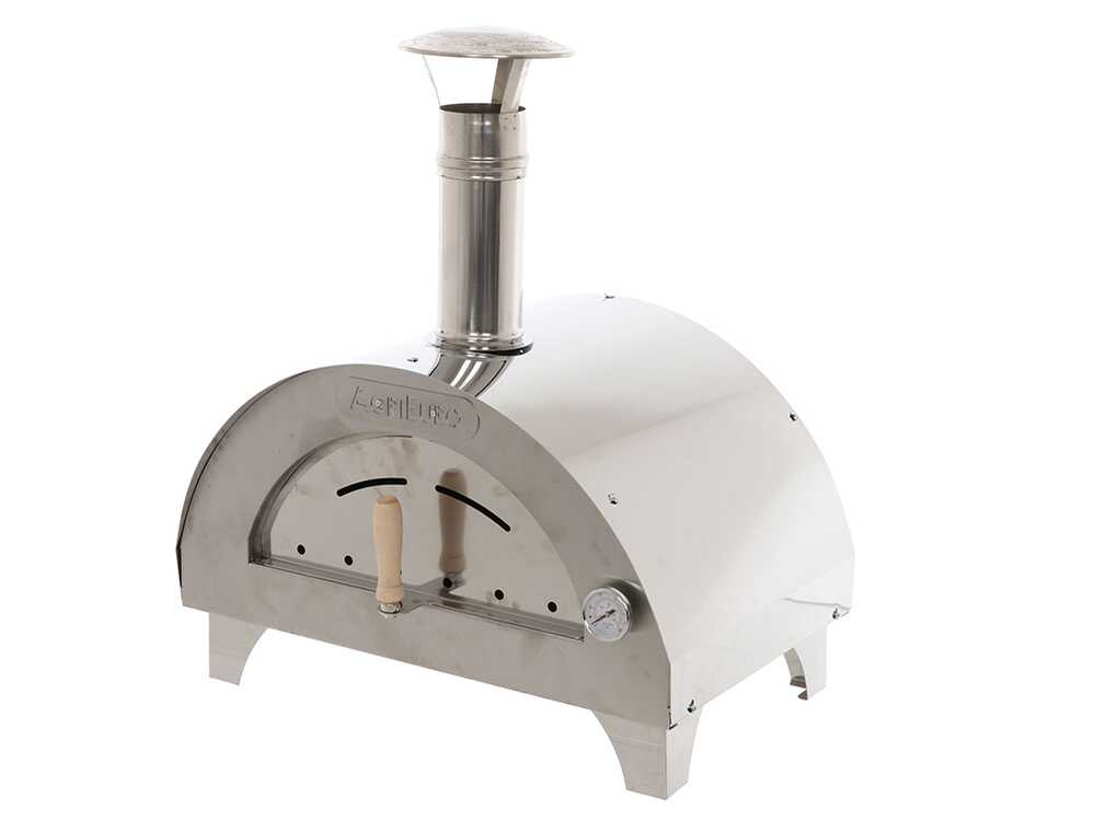 AgriEuro Premium Line Quattro Stagioni Holzbackofen aus Edelstahl - für 1 Pizza – Bild 3