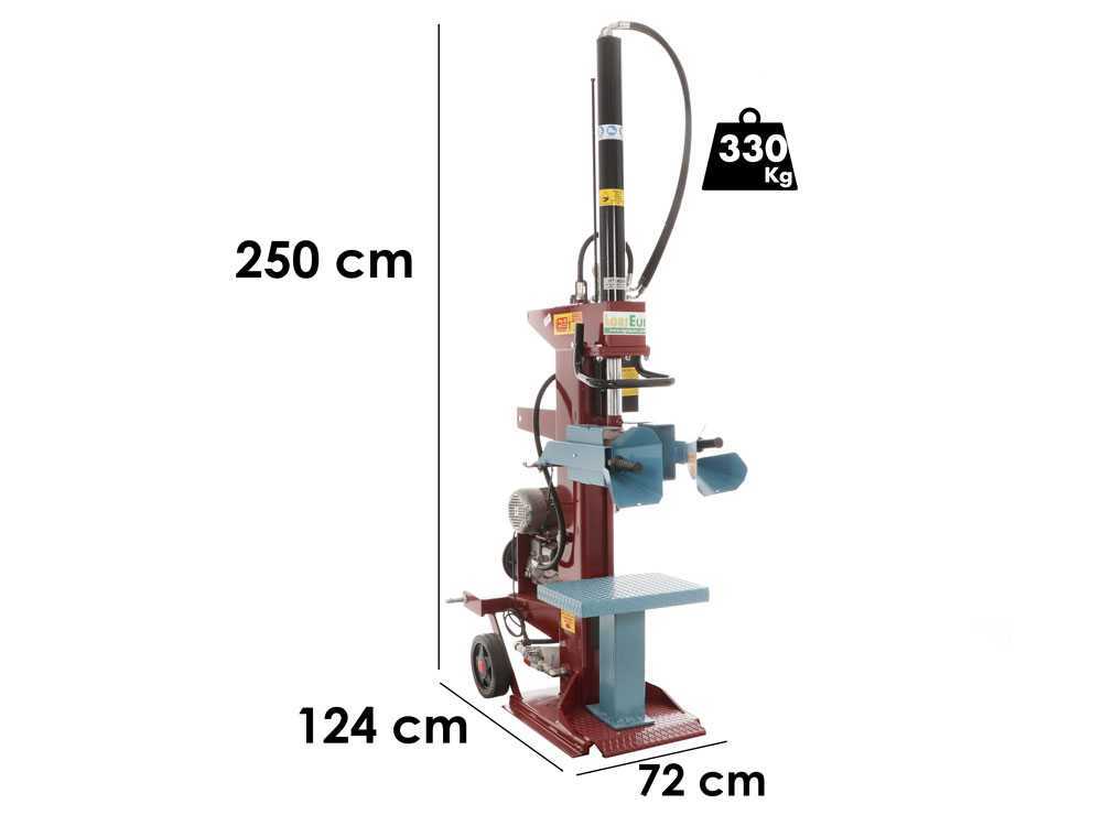 AgriEuro SIE LUX - Stehender Holzspalter für Traktor - 15 Tonnen - Hub 1000 mm