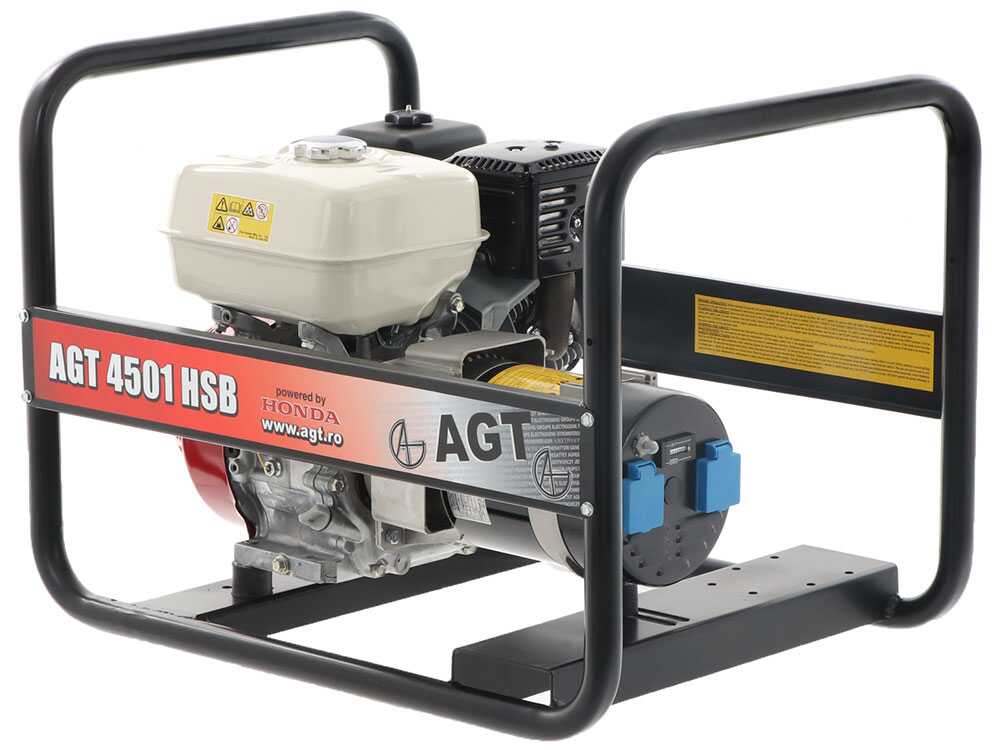 AGT 4501 HSB - Benzin-Stromerzeuger 4.5 kW - Dauerleistung 4.1 kW - 230V – Bild 3