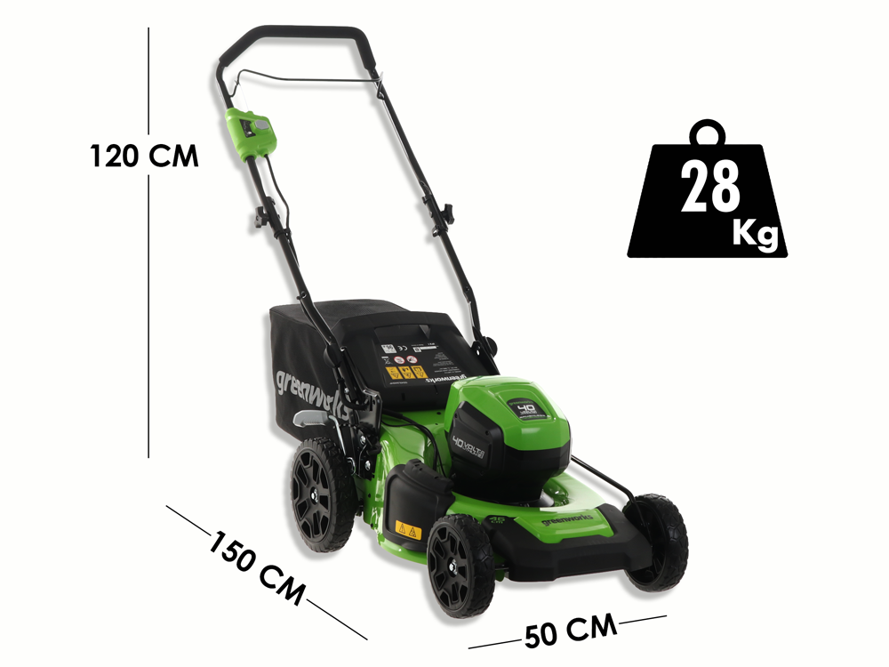 Akku-Rasenmäher Greenworks GD40LM46HPK4 - 40V 4Ah