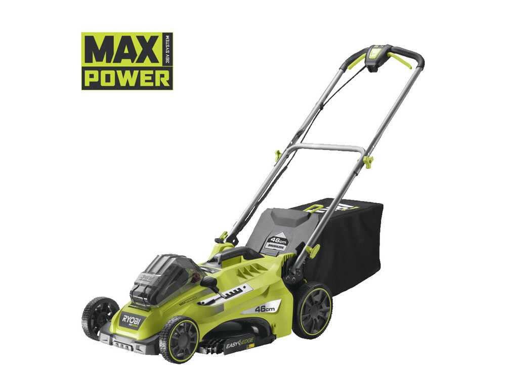 Akku-Rasenmäher RYOBI RLM36X46H50PG - MAX POWER 36V - 5Ah - 45 l Grasfangkorb - 46 cm Schnittbreite