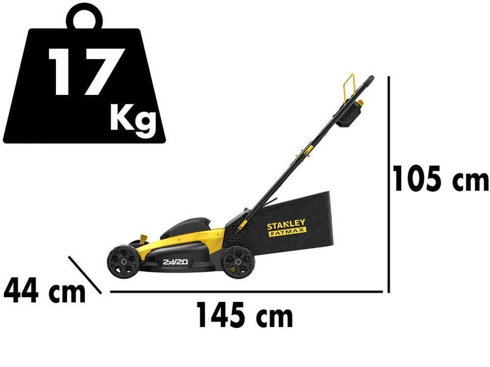 Akku-Rasenmäher STANLEY FATMAX SFMCMW2651M - 2 Akkus 18V/4Ah - Schnittbreite 40  cm