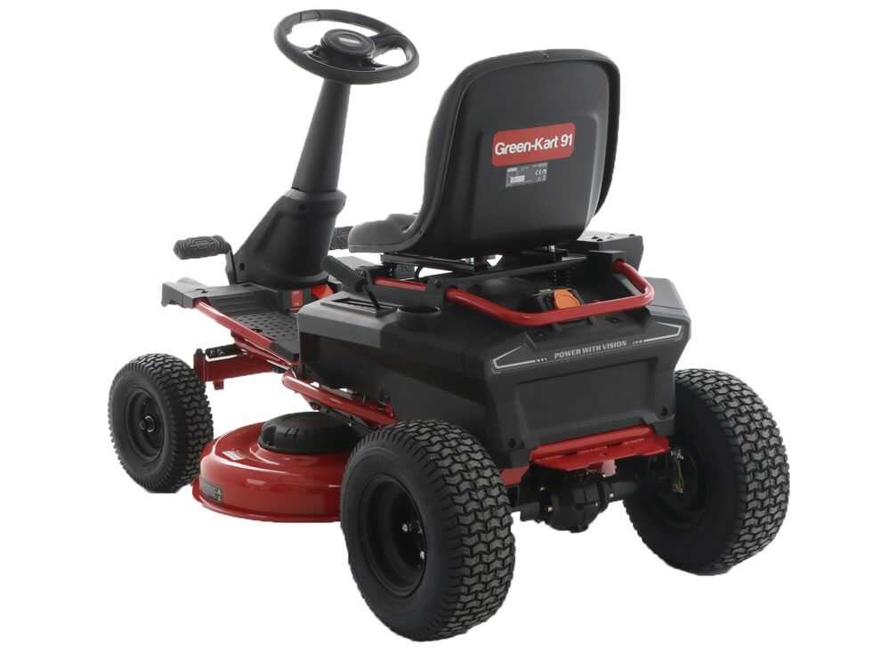 Akku-Rasentraktor GeoTech-Pro Green-Kart 91 - Akkumotor 48V/75 Ah -Seitenauswurf,Mulchen – Bild 4