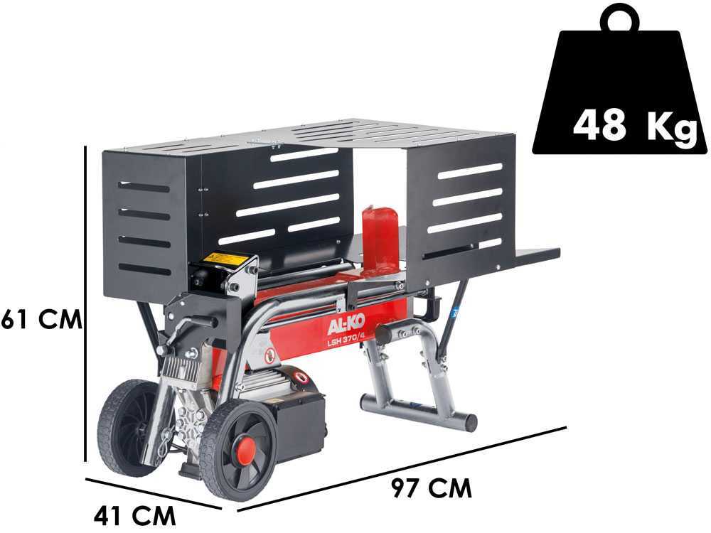 AL-KO LSH 370/4 - Holzspalter - horizontal mit Elektromotor - Spaltkraft 4 T