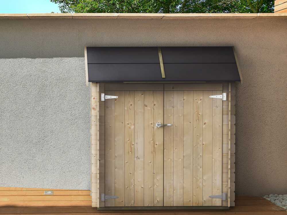 Alce Ambrogio 155x85 – Gerätehaus aus Holz – Pultdach – 155×85×165 cm