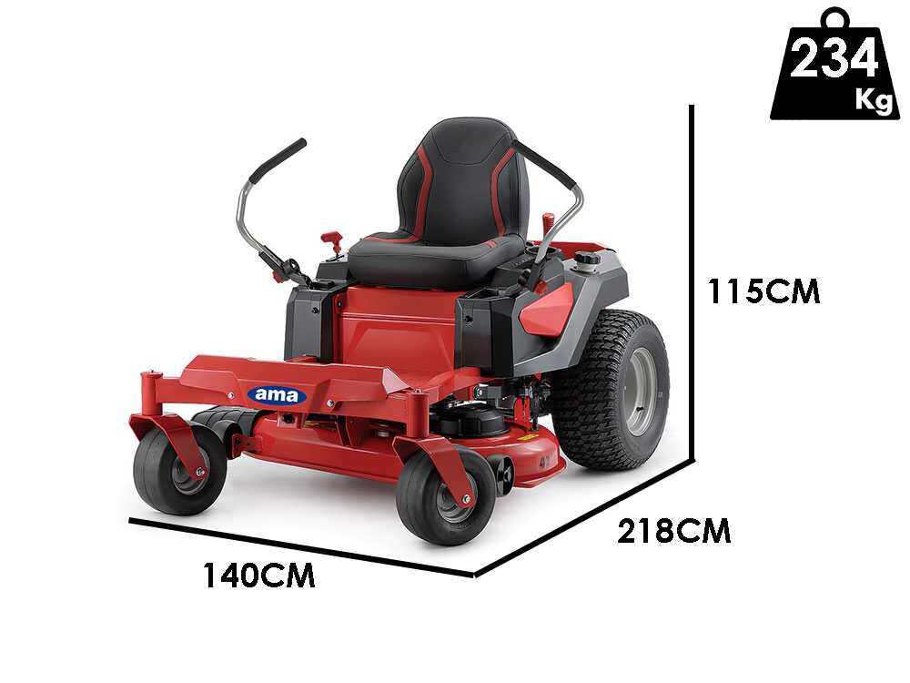 Ama Z TURN ZTR107H – Professioneller Nullwendekreis-Aufsitzmäher – Seitenauswurf – Motor 546 cc