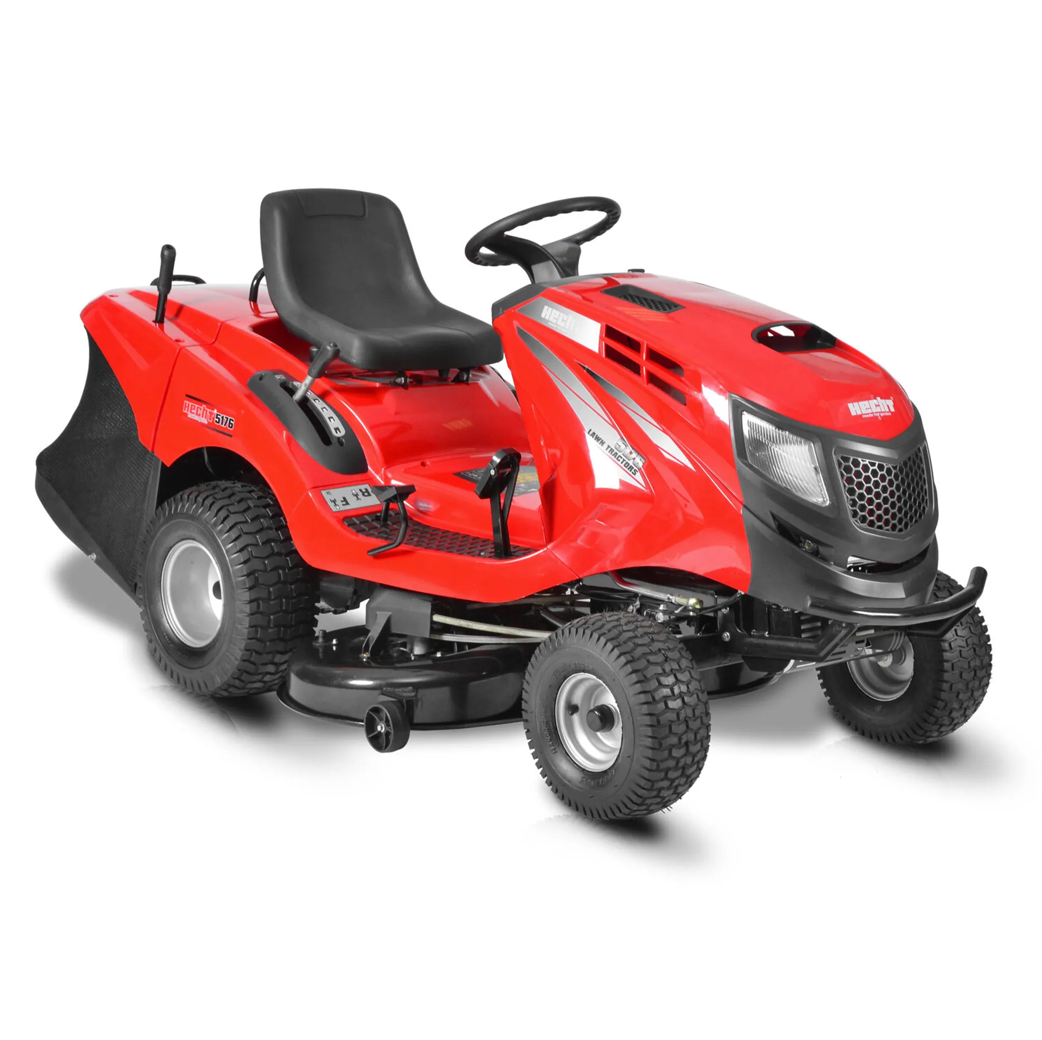 HECHT 5176 Rasentraktor | 102 cm Schnittbreite | 13,3 PS | Briggs & Stratton | 500 cm³ | 270L Fangkorb