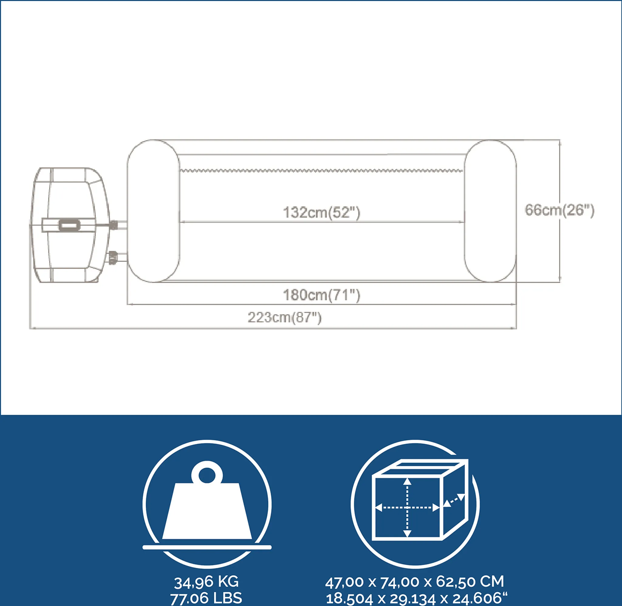 Bestway® LAY-Z-SPA® WLAN-Whirlpool Madrid AirJet™ Ø 180 x 66 cm, rund – Bild 8
