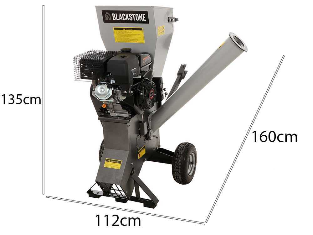 Benzin Häcksler BlackStone CSB150E-L- Häcksler mit Verbrennungsmotor - Loncin Benzinmotor 15 PS - Elektrostarter