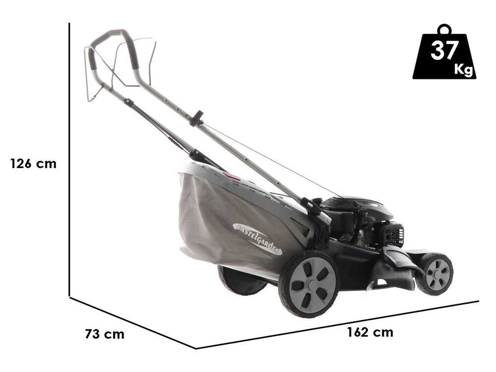 Benzin-Rasenmäher mit Radantrieb CastelGarden XS 55 S -  4 in 1 - 53 cm Schnittbreite