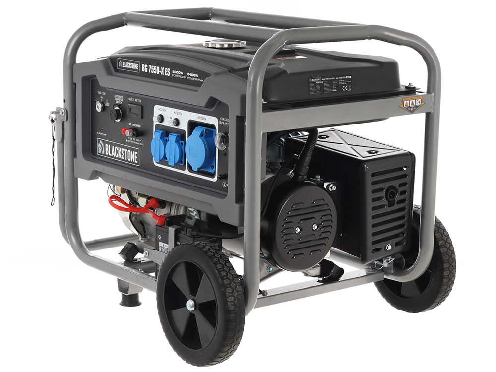 Blackstone BG 7550-X ES - Benzin-Stromerzeuger mit Rädern und AVR-Regelung 5.4 kW - Dauerleistung 5 kW - 230V – Bild 3