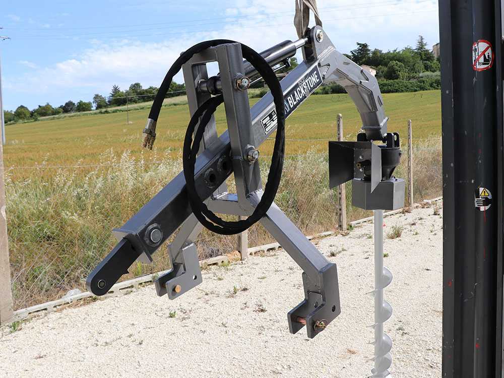 BlackStone BHD500 HR - Erdbohrer für Traktor- mit Hydrauliksystem - großes Getriebe aus Gusseisen - BOHRSPITZE NICHT ENTHALTEN – Bild 3