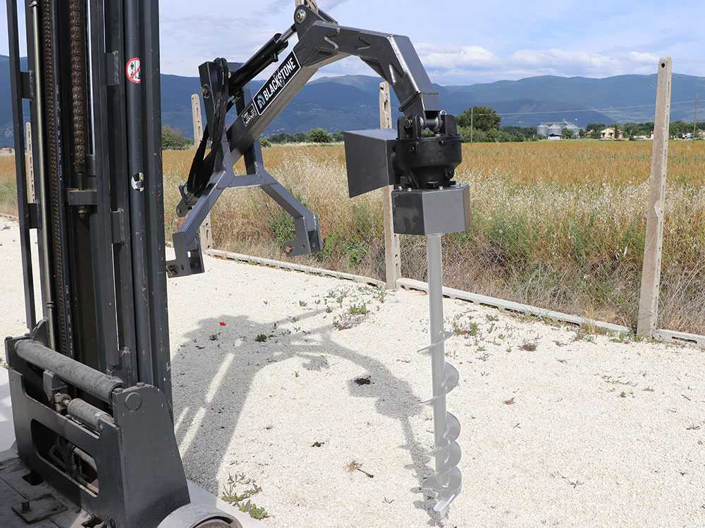 BlackStone BHD500 HR - Erdbohrer für Traktor- mit Hydrauliksystem - großes Getriebe aus Gusseisen - BOHRSPITZE NICHT ENTHALTEN – Bild 4