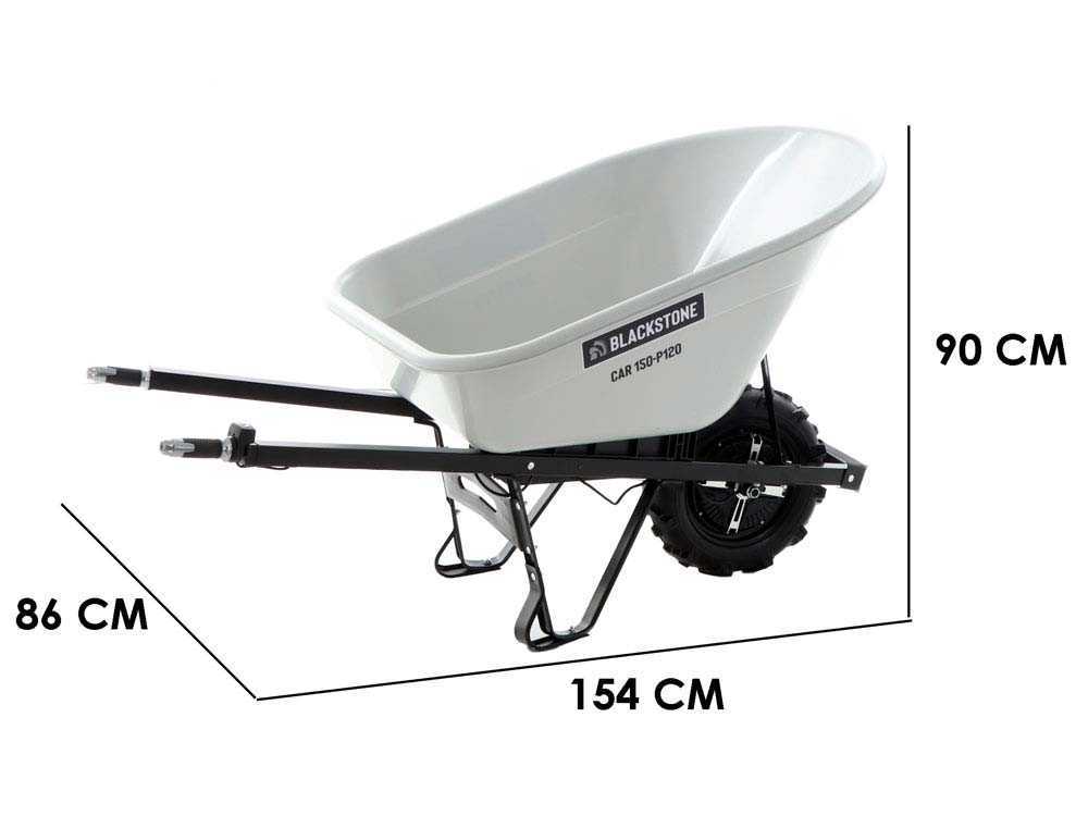 BlackStone CAR 150-P120 - Akku-Schubkarre -  Akku 24V/12Ah