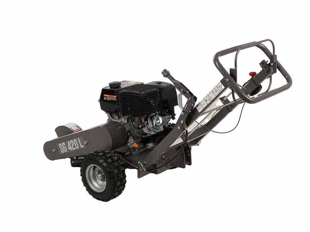 BlackStone SG 420 L - Baumstumpffräse - Loncin-Motor 420ccm - Schneidegerät mit 8 Wolframkarbidhämmern – Bild 4