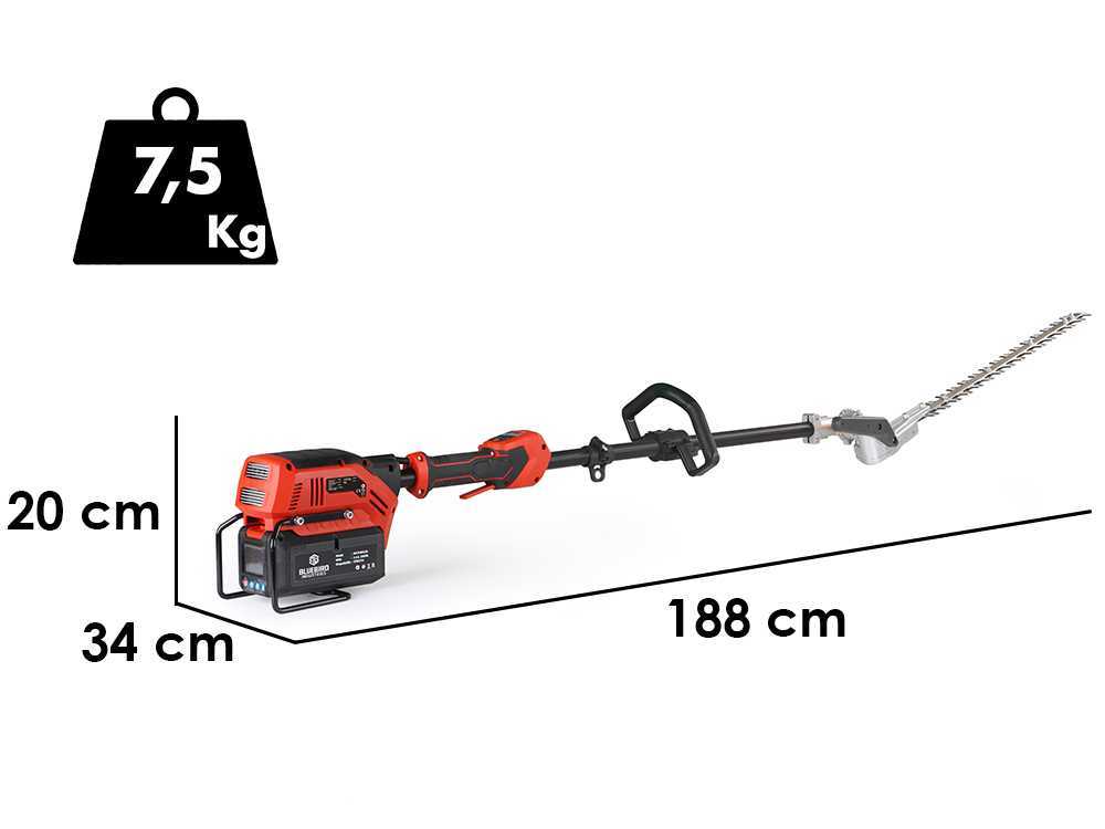 Blue Bird PHT 23-54 - Akku-Heckenschere auf Verlängerungsstange - 50,4V / 5Ah