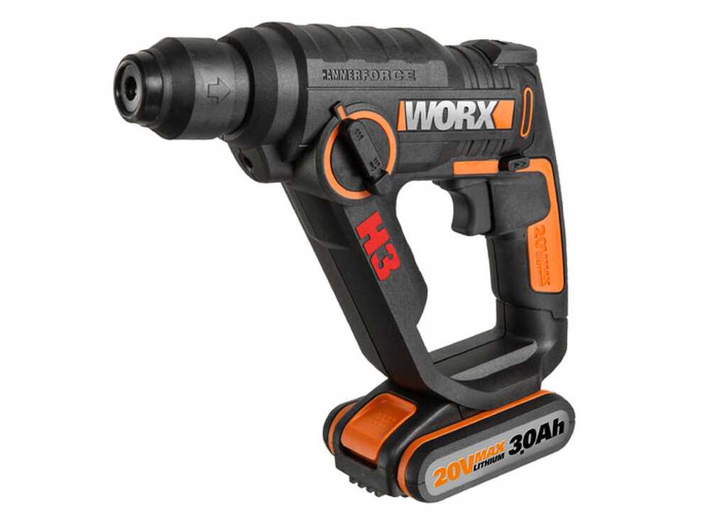 Bohrmaschine, Bohrschrauber, Drucklufthammer 20V Worx WX390.9 - 3 in 1 Produkt - SOLO - OHNE AKKU UND LADEGERÄT