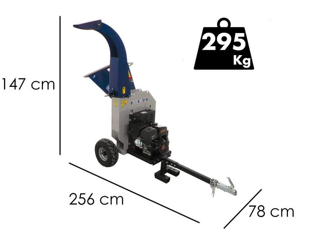 BullMach ZEUS 180 LE - Benzin-Häcksler mit Anhängerkupplung - Loncin 420 cm³ -  E-Starter