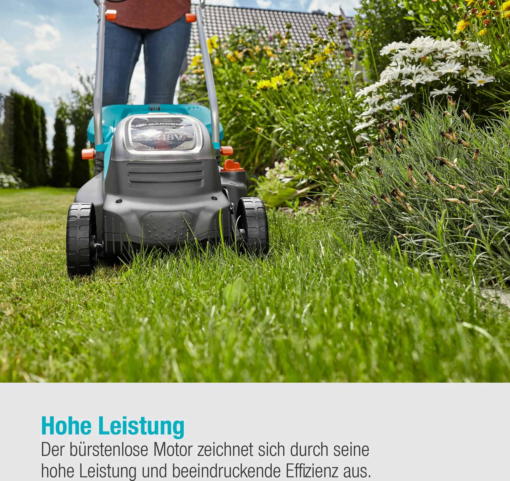 GARDENA Akku-Rasenmäher PowerMax 32/36V P4A Ready-To-Use Set 14621-20 – Bild 6