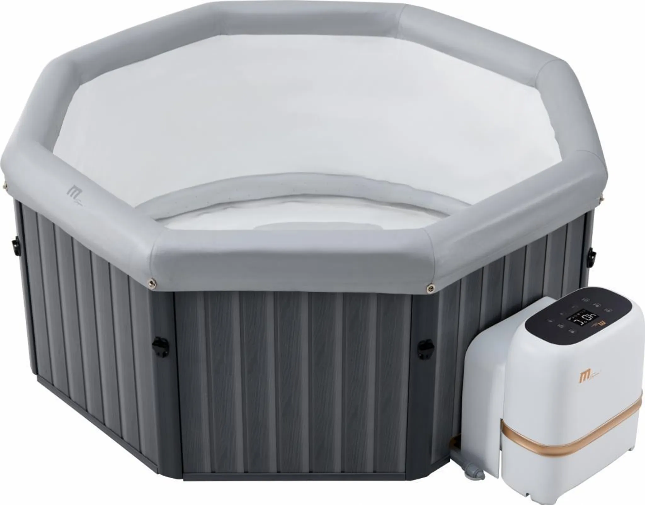 MSpa PureHaven aufblasbarer Whirlpool 193x193x76 cm für 6 Personen selbstreinigend inkl. Filterkatuschen und Abdeckung Leergewicht 24 kg – Bild 3