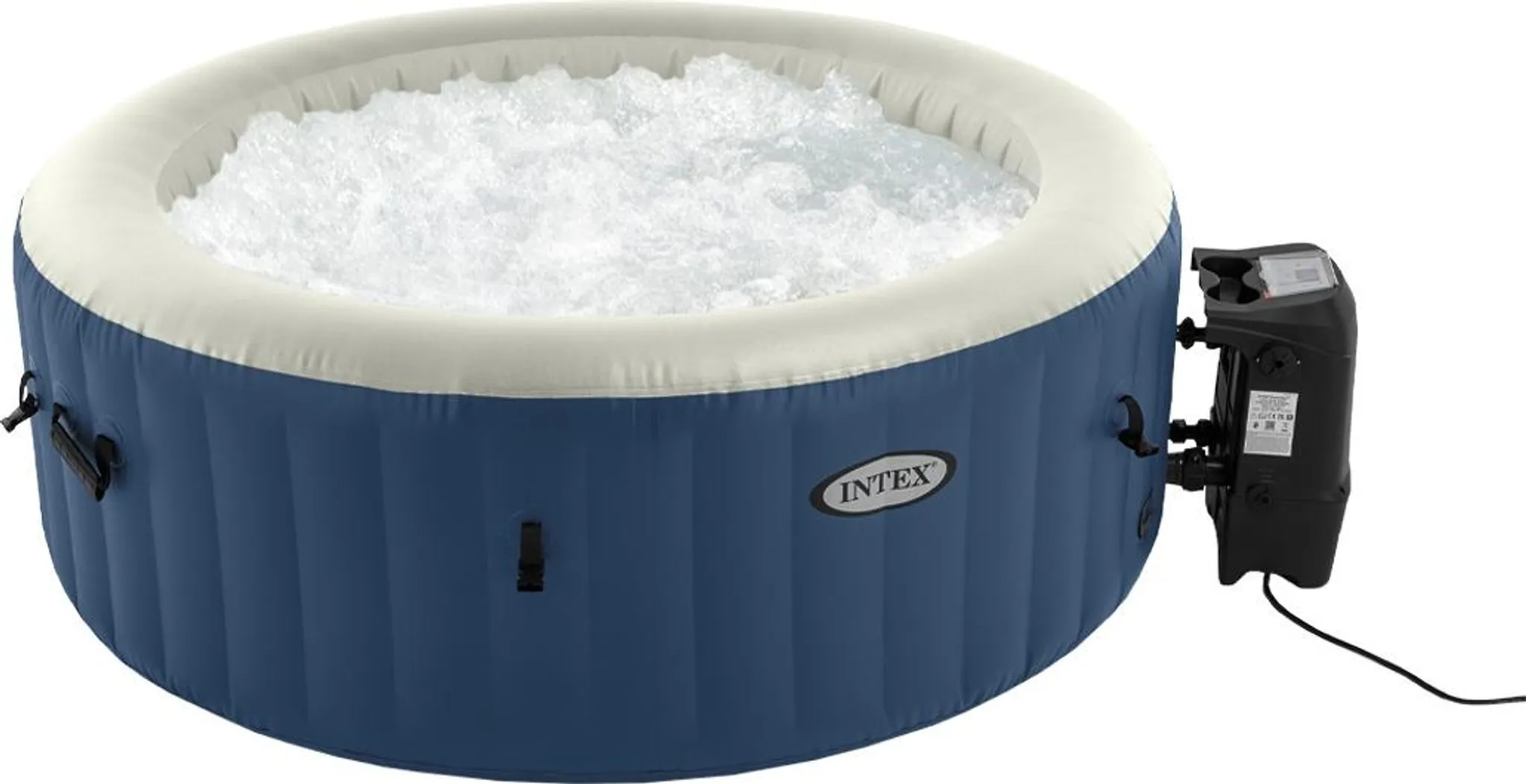 Aufblasbarer Whirlpool Intex Pure Spa - Ø180 x 66cm für 4 Personen - blau – Bild 6