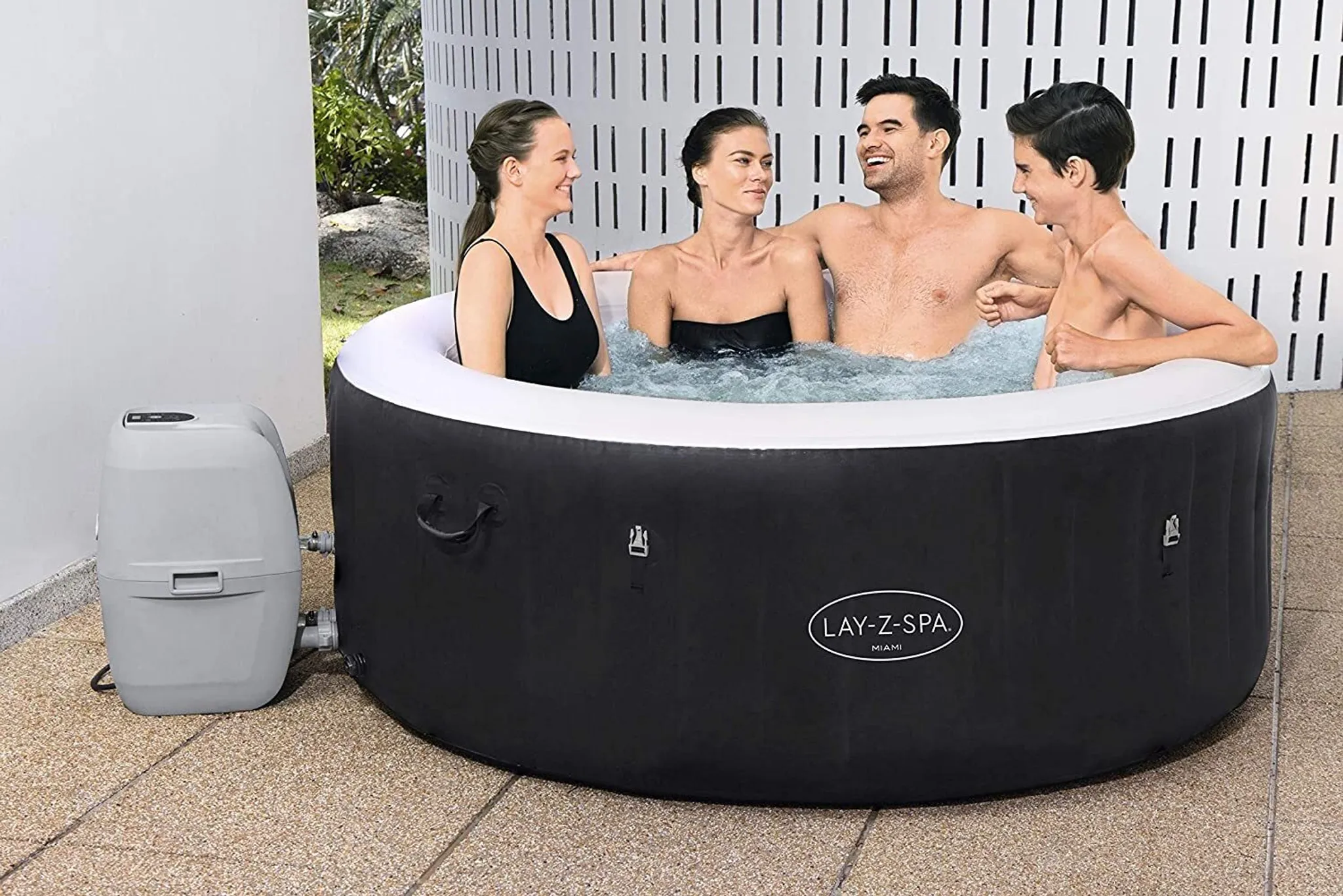 Bestway® LAY-Z-SPA® Whirlpool Miami AirJet™ Ø 180 x 66 cm, rund – Bild 3