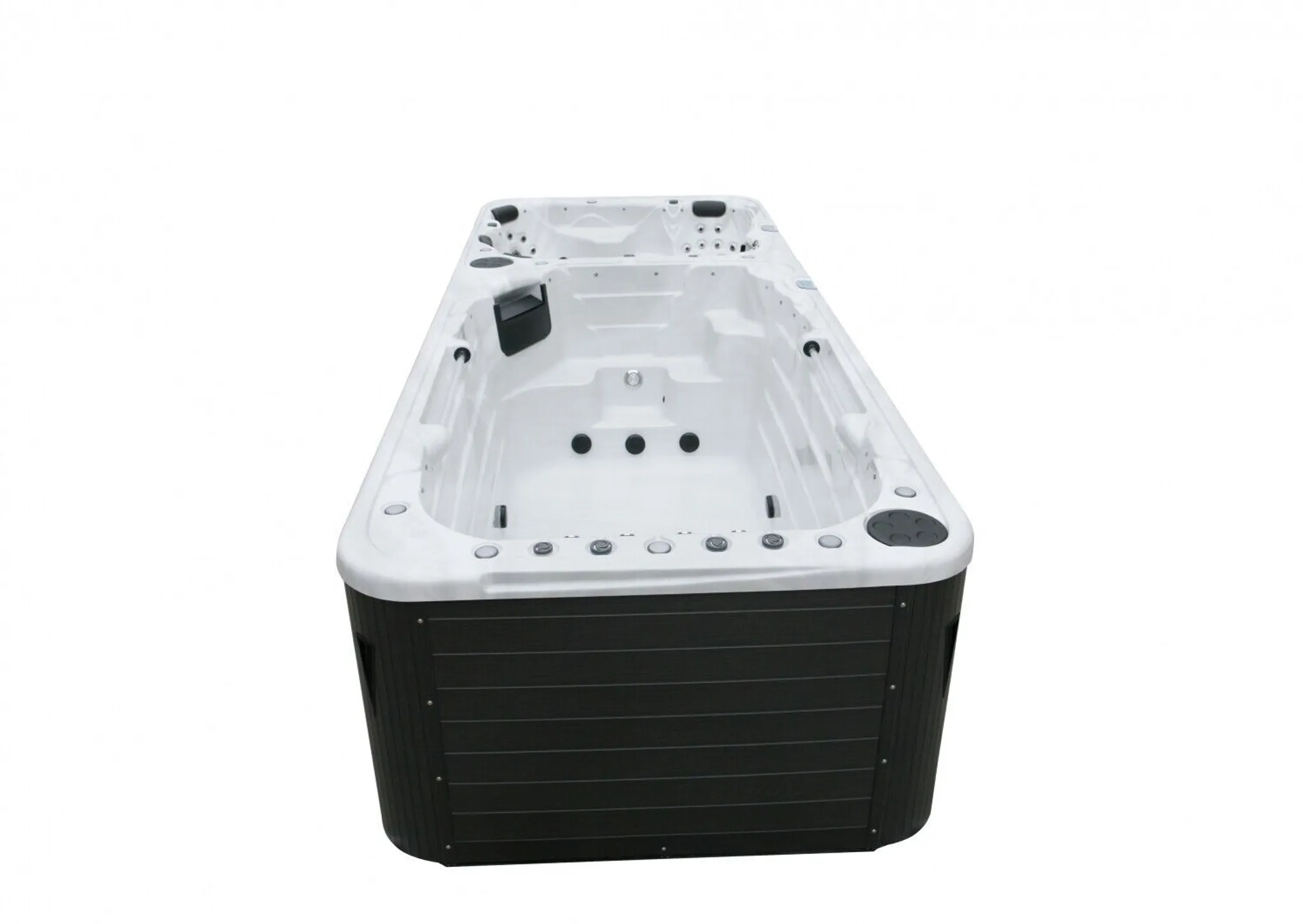 XXXL Luxus Led Swim Spa 580x230 Whirlpool+Gegenstromanlage Schwimmbecken V2 SET – Bild 6
