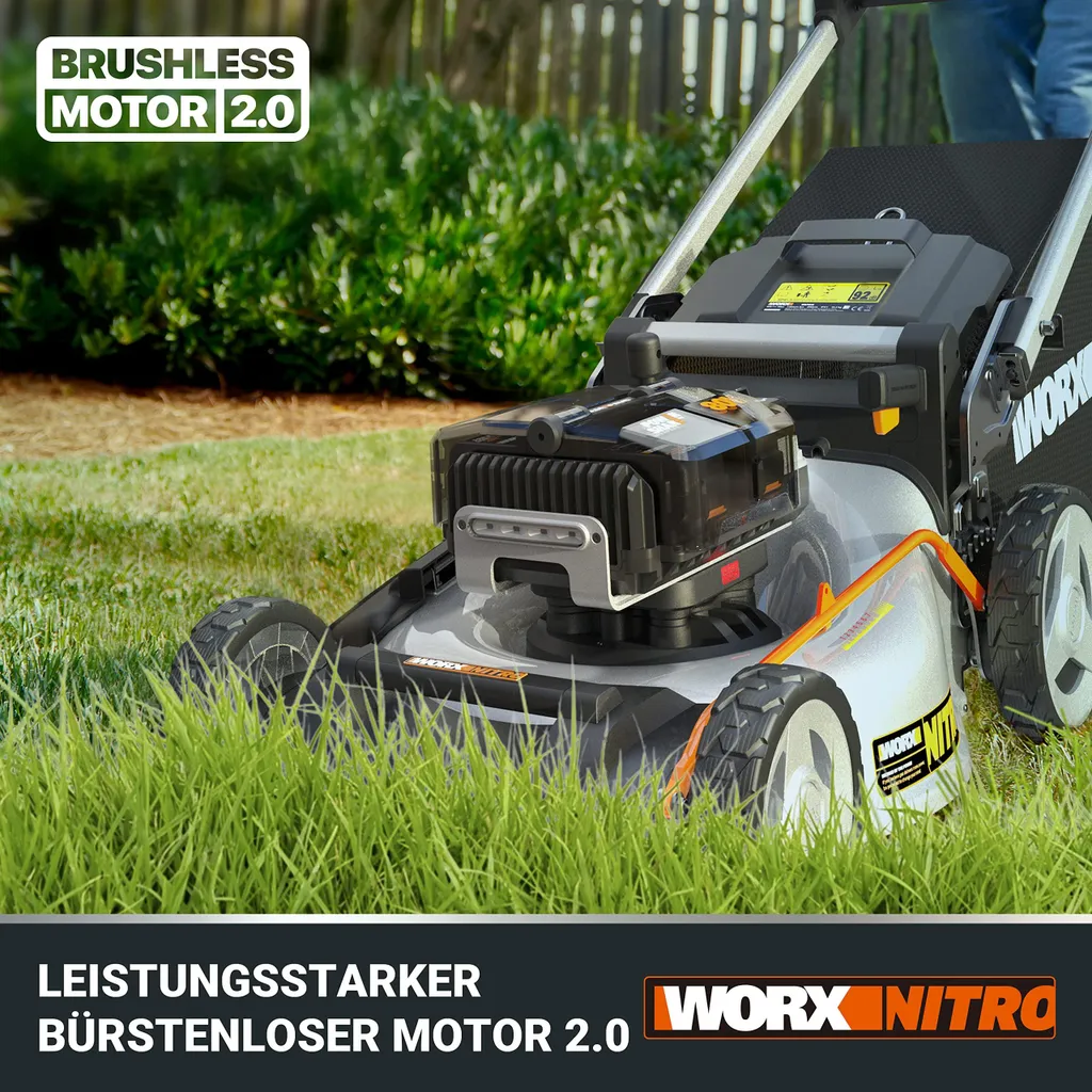 WORX WG761E Nitro Akku Rasenmäher 80V – Leistungsstark und Effizient – Bild 4