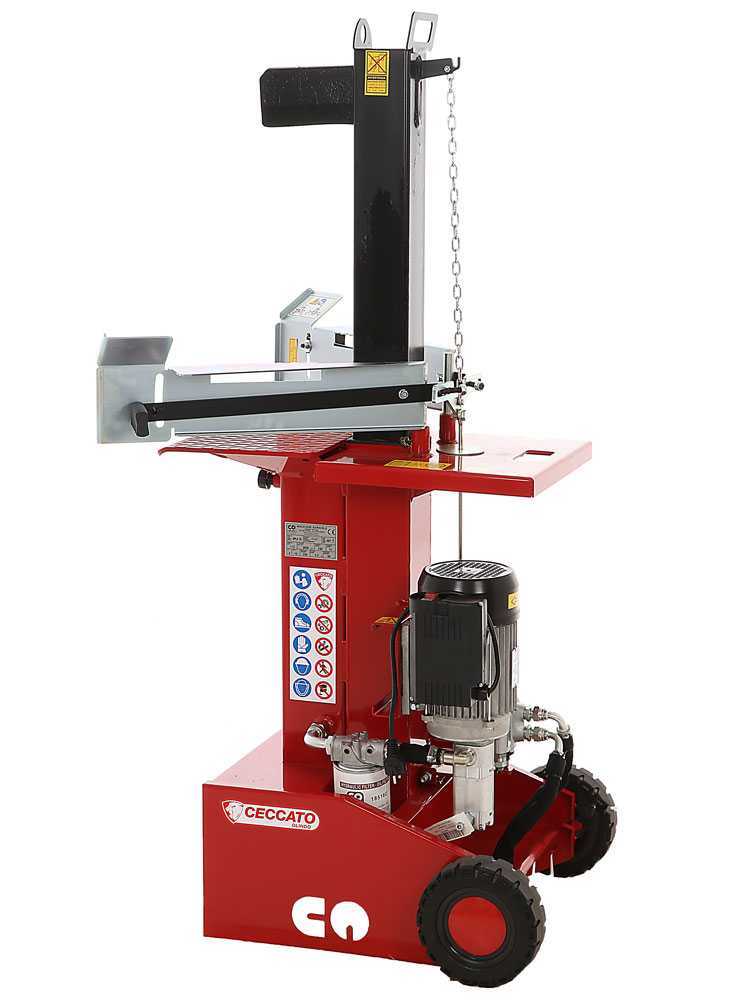 Ceccato BULL SPLE10 - Stehender einphasiger Elektro Holzspalter - 10 Tonnen - Hub 540 mm – Bild 4