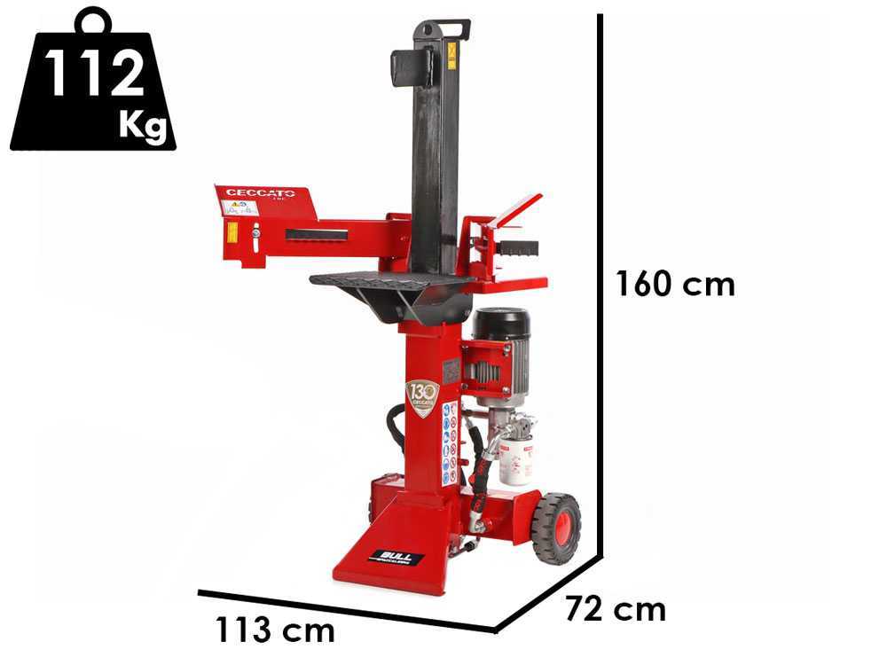 Ceccato BULL SPLE8LT - Elektrischer Holzspalter - stehend - 400V