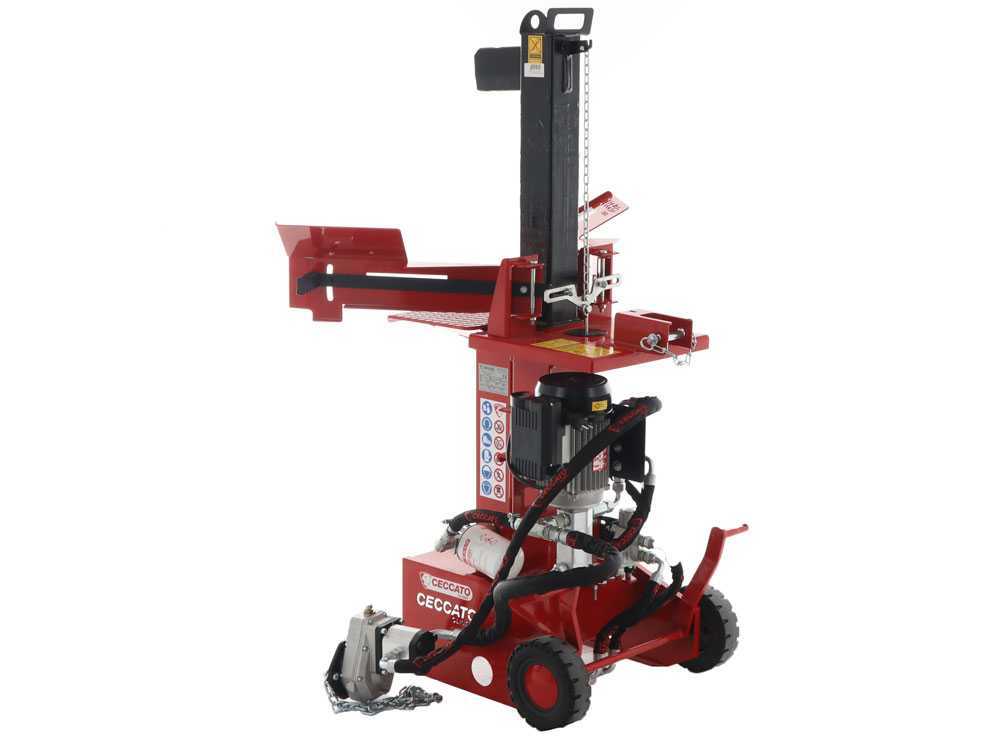 Ceccato BULL SPLET10 KOMBI - Senkrechter Hybrid-Holzspalter - Elektrisch/ für Traktor – Bild 4