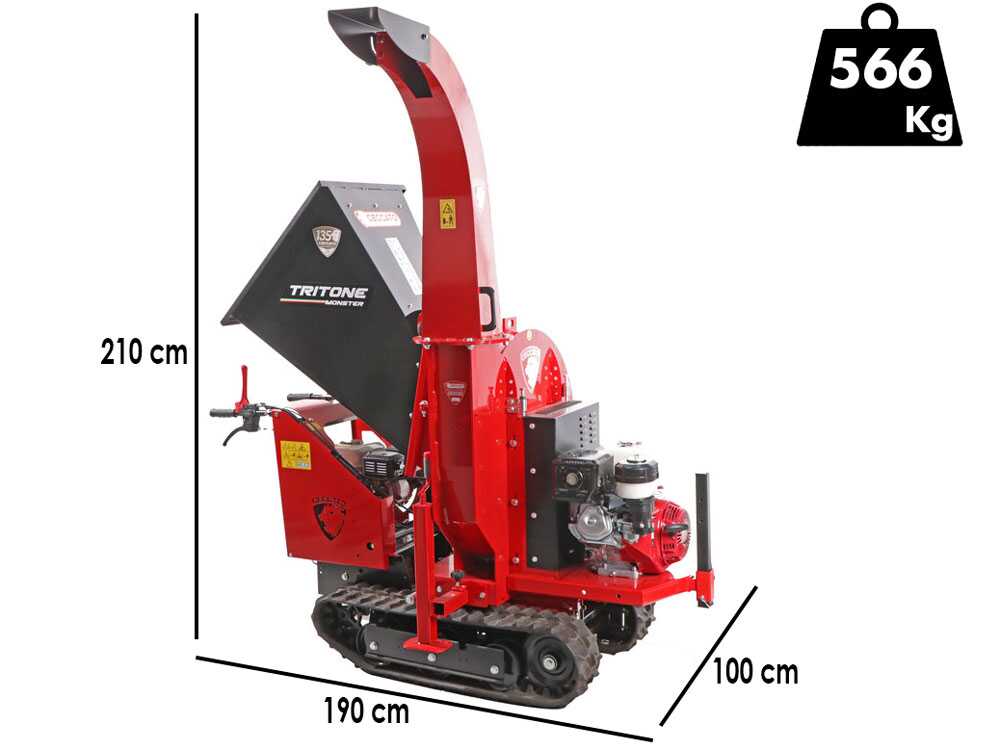 Ceccato Tritone Monster Cingo - Häcksler mit Raupenantrieb - Honda GX390 Motor