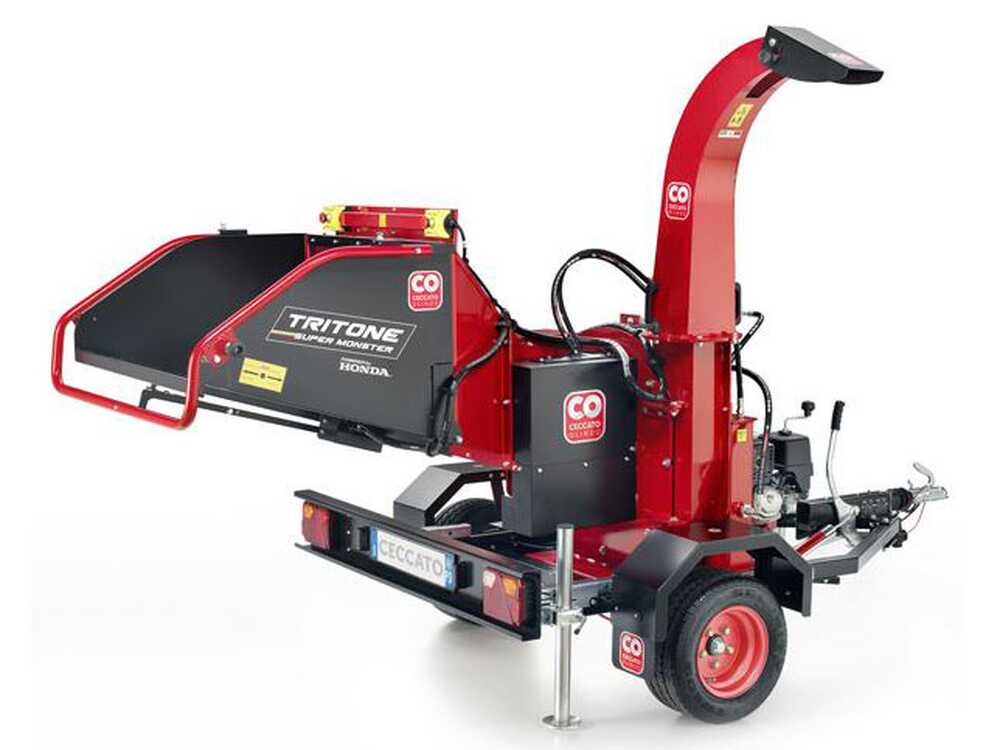 Ceccato Tritone Super Monster - Profi Häcksler auf Wagen - Honda GX 390 – Bild 3