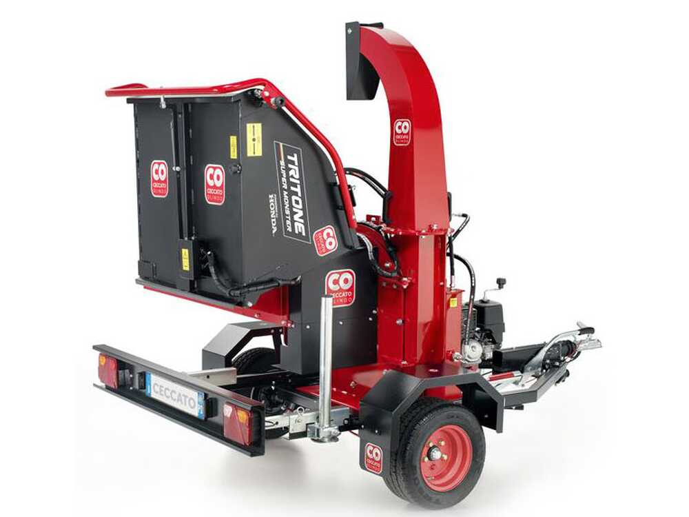 Ceccato Tritone Super Monster - Profi Häcksler auf Wagen - Honda GX 390 – Bild 4