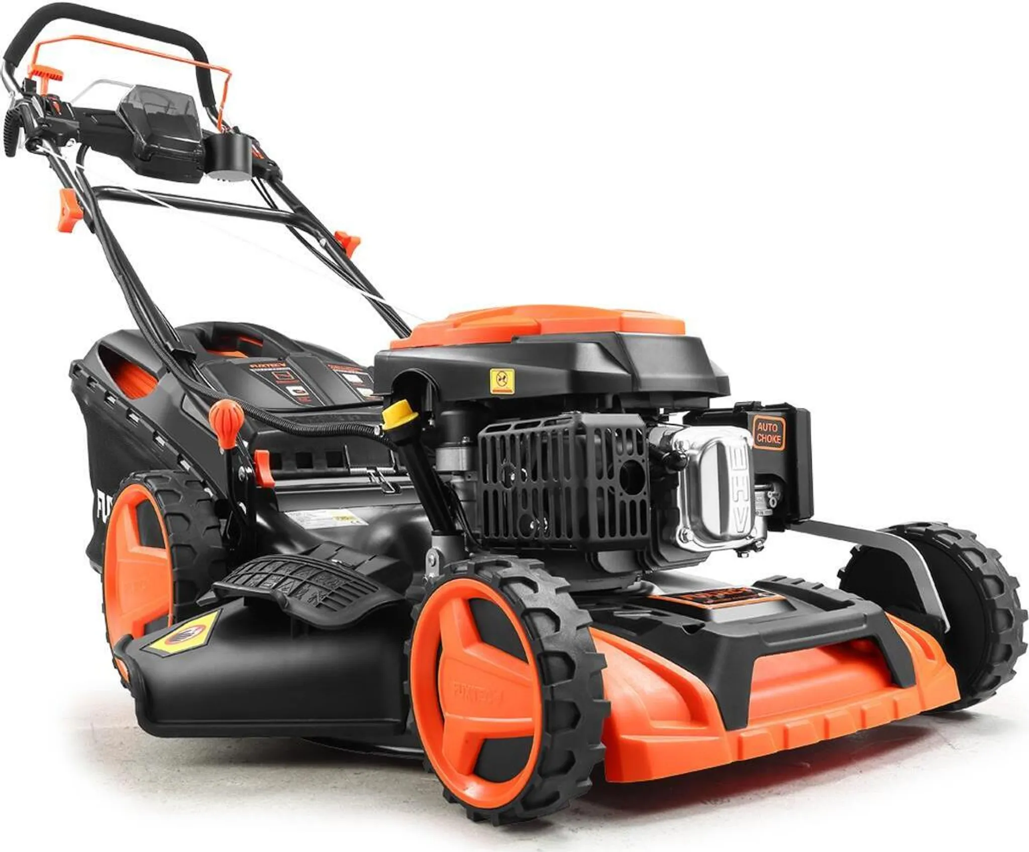 FUXTEC Benzin Rasenmäher FX-RM5196eSPRO  - 196ccm | 51cm | 6PS  | mit Antrieb + E-Start + FlexSpeed | 36kg | 60L | Seitenauswurf |ab 1001m²