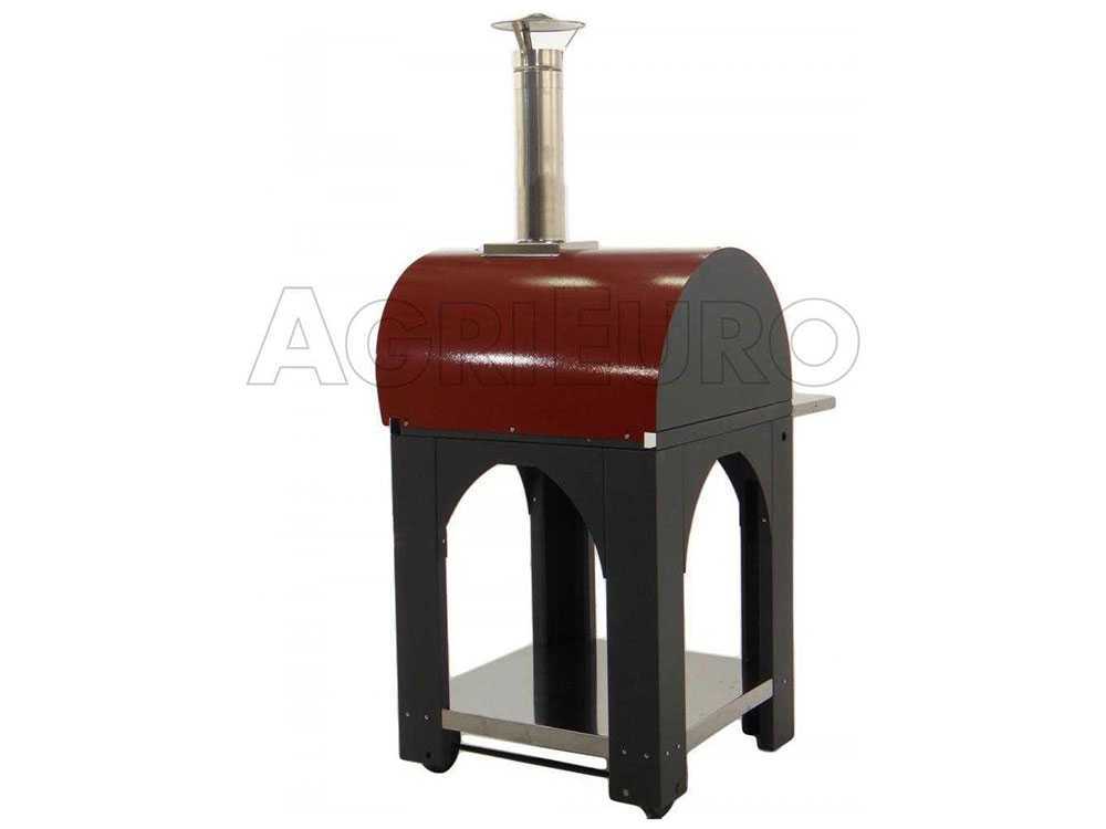Cibus Red Holzbackofen für den Außenbereich - Backkapazität 2 Pizzas