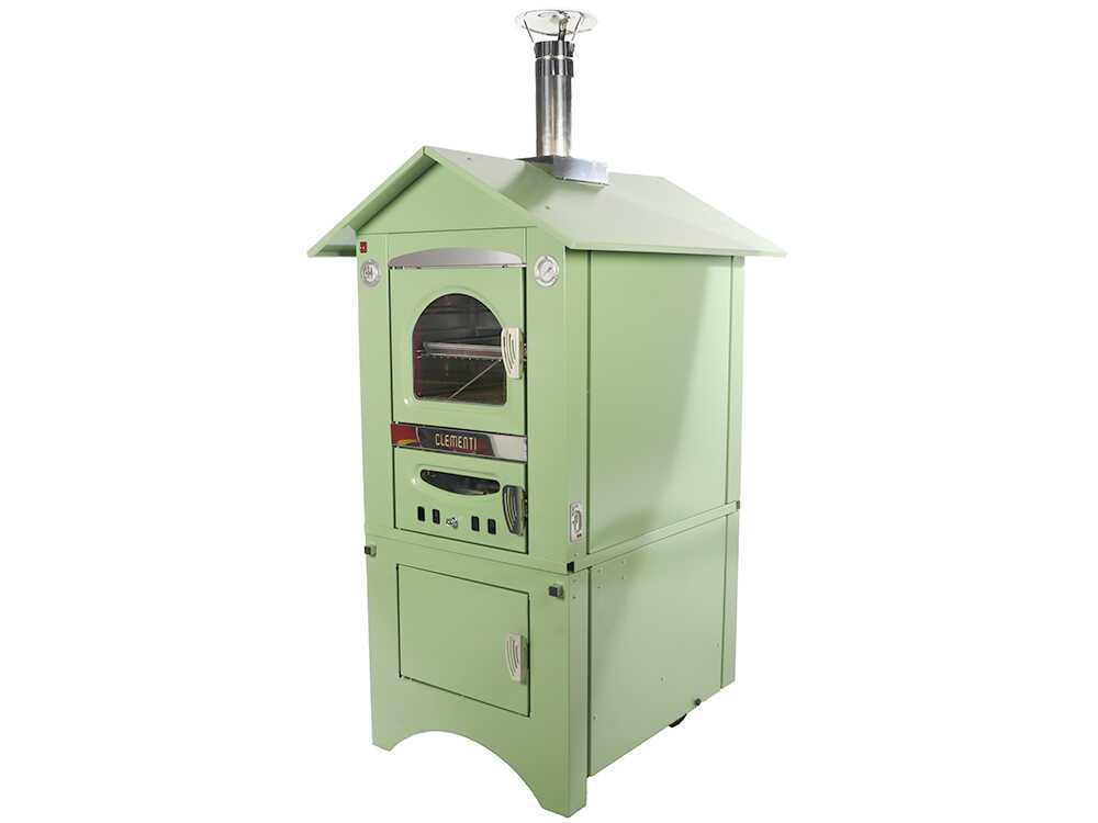 Clementi Smart - Holzbackofen für den Außenbereich - 80 x 45 cm - Grün – Bild 3
