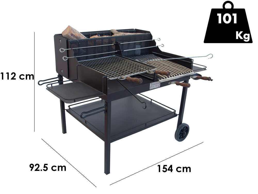 Cruccolini Little Tuscany – Hochwertiger Eisen-Grill für Holz und Kohle