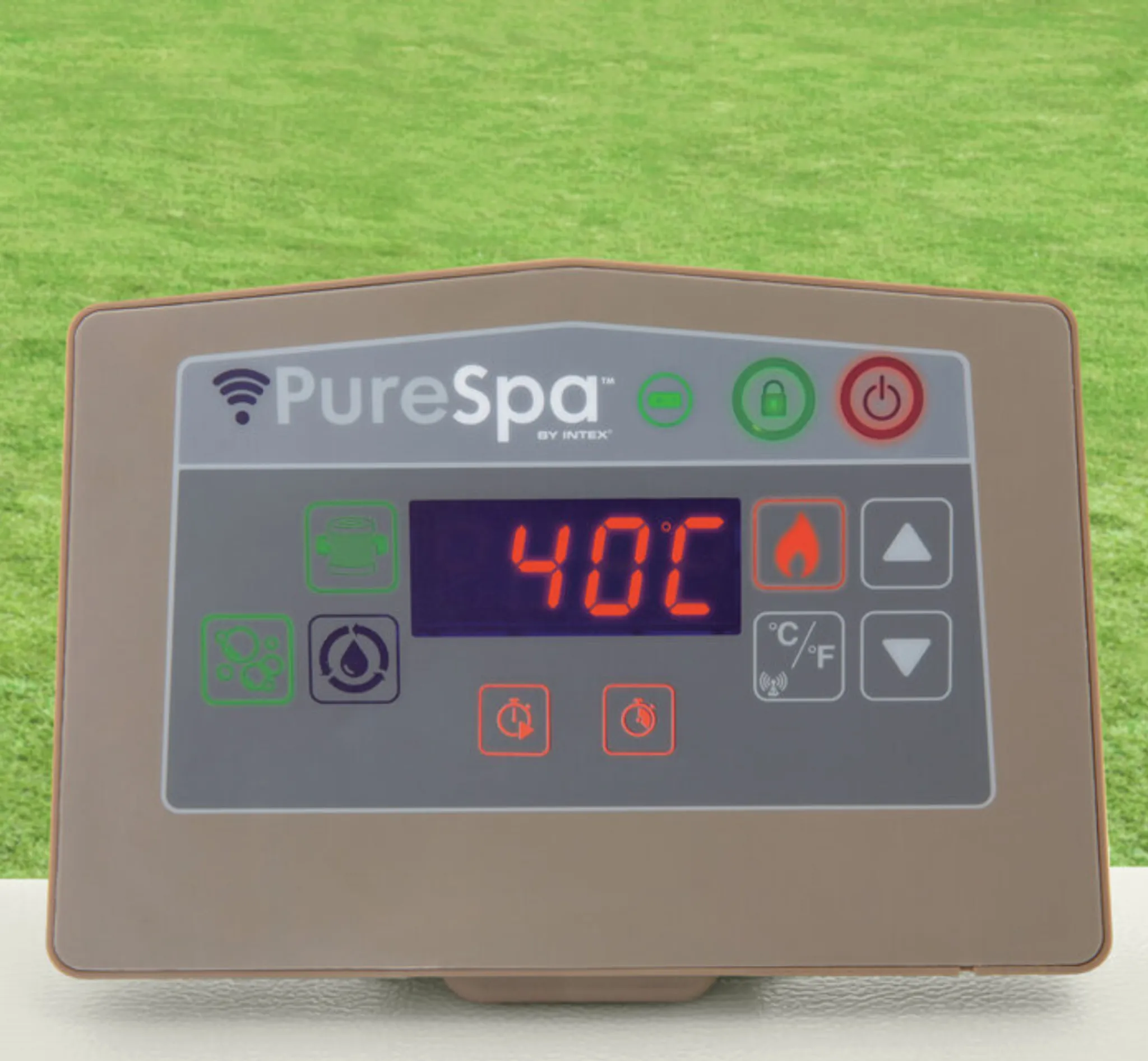 INTEX 28472NP - Whirlpool - Chevron Deluxe Square Bubble (196x196cm) für 6 Personen – Bild 10