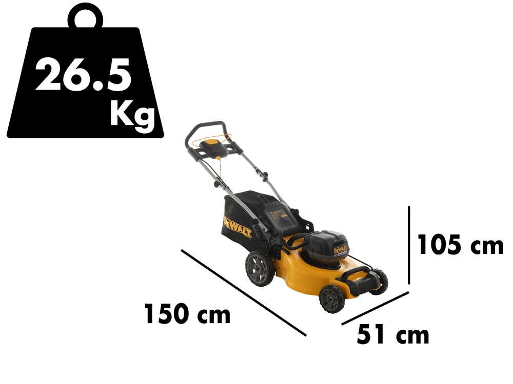 DeWalt DCMW564P2-QW -Akku-Rasenmäher -  Schnittbreite 48 cm - 36V - SOLO - OHNE AKKU UND LADEGERÄT
