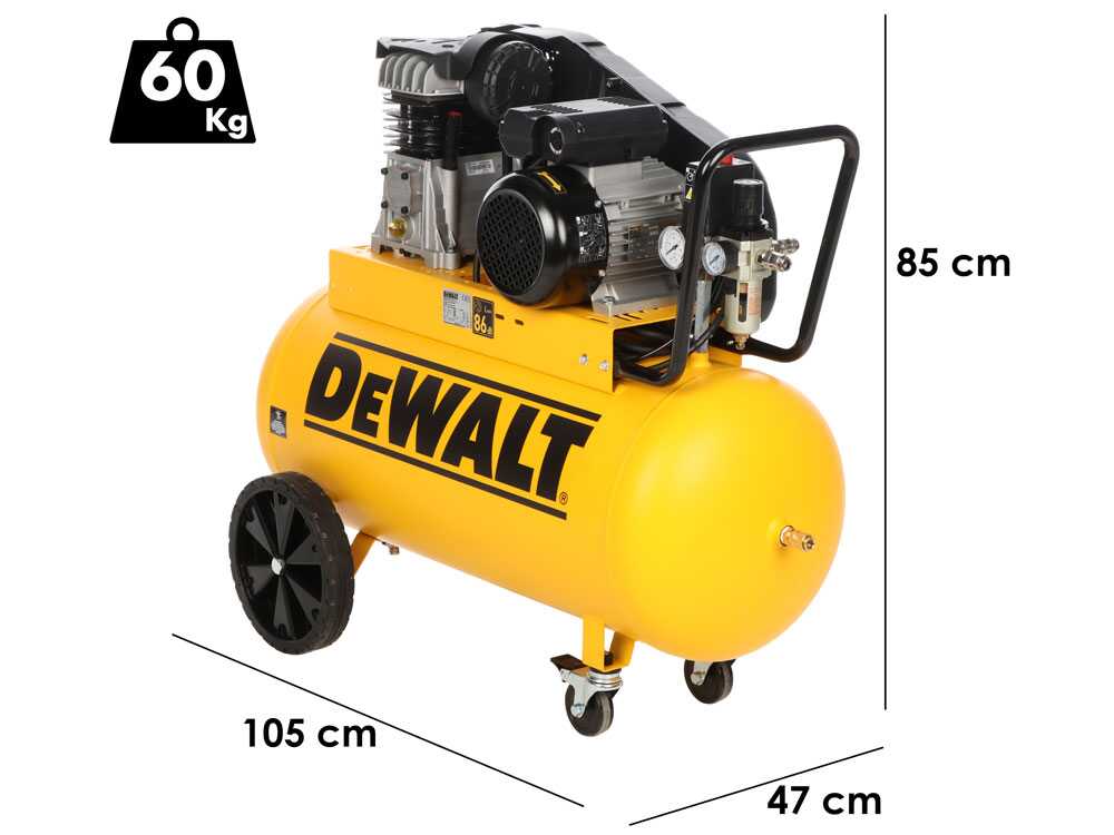 DeWalt DXCMB3M100HE - Elektrischer Einphasen-Kompressor mit Riemenantrieb - Motor 3 PS – 100 lt